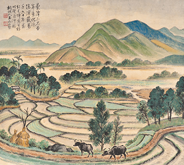 Artwork Scenery of Chuluo by Lin Yu-shan
